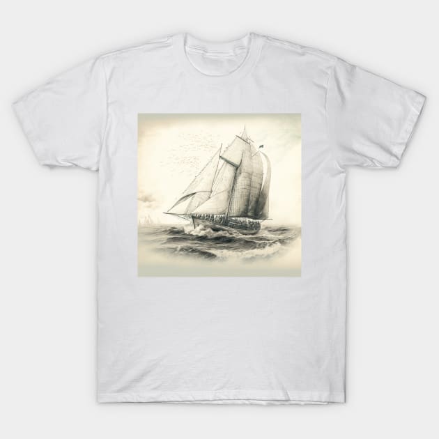 On the high seas IV T-Shirt by hamptonstyle